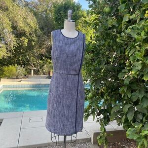 J Crew sleeveless faux wrap tweed dress - size 2